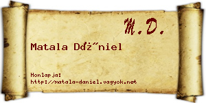 Matala Dániel névjegykártya